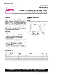 Datasheet STK400-100 manufacturer Sanyo